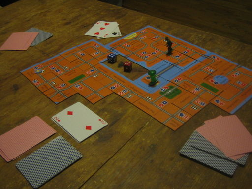 Photo of a game in play